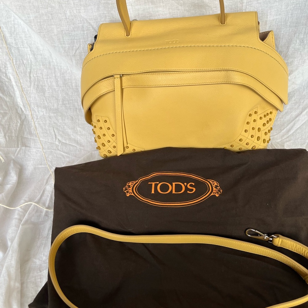 TOD'S Yellow Leather Women's Bag